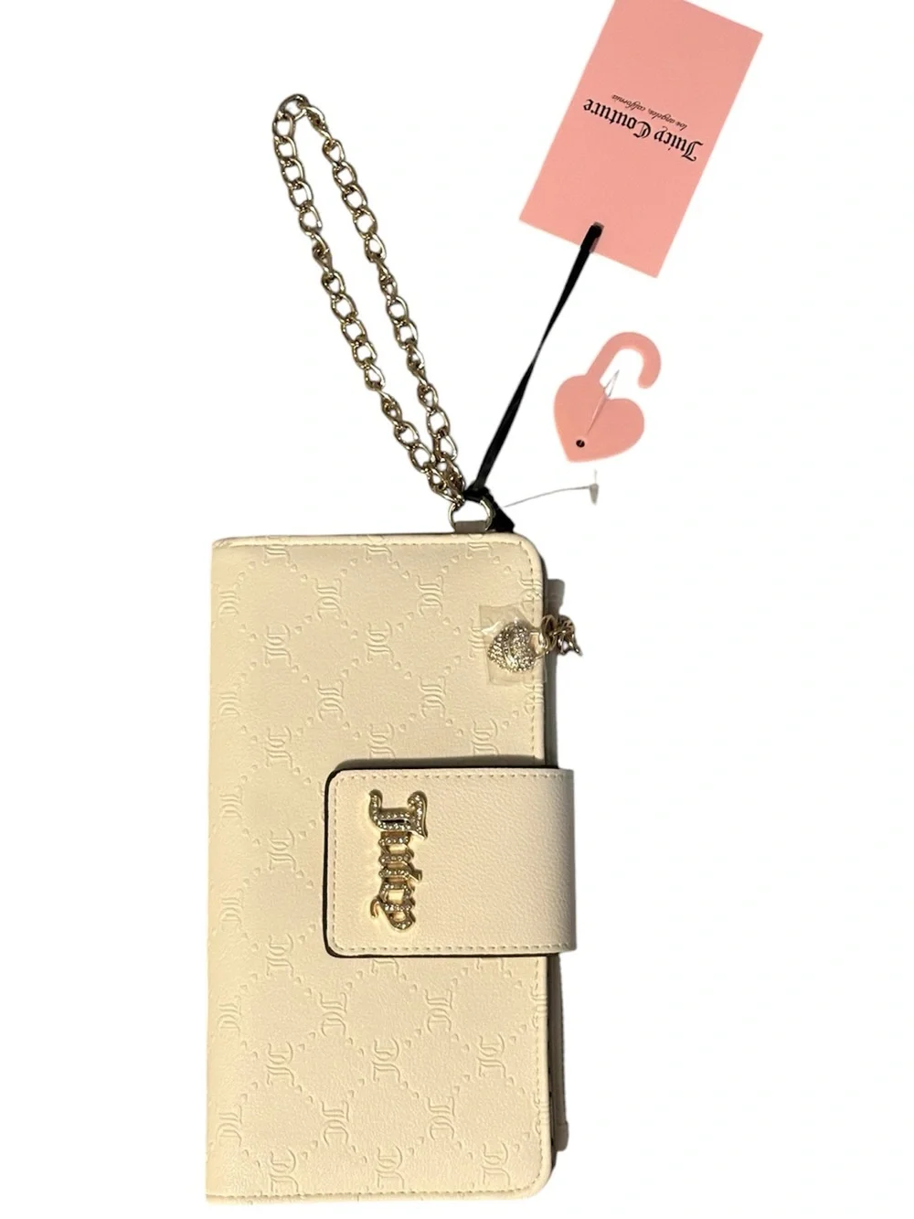 Juicy Couture Cream embossed bifold
